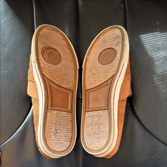 Lauren Ralph Lauren Tan Textured Slip-Ons - Picture 5 of 5
